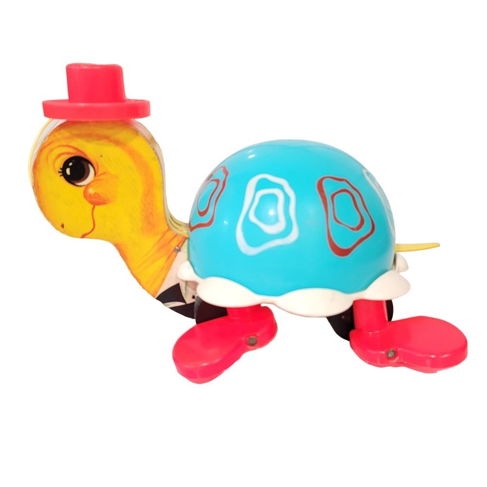 1962 Fisher Price Turtle 60s Pull Toy Tip Top Turtle Fisher Price Pull Along Toy